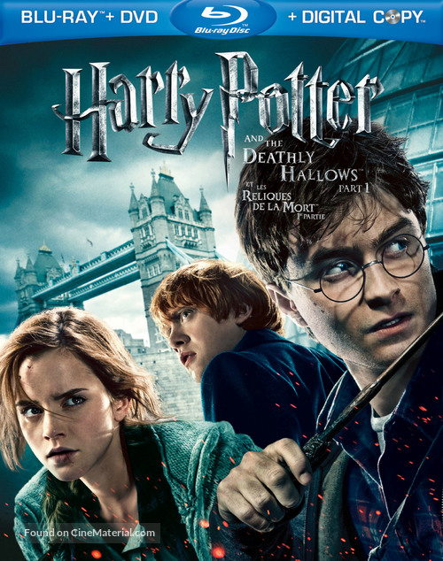 Harry Potter and the Deathly Hallows: Part I - Canadian Blu-Ray movie cover