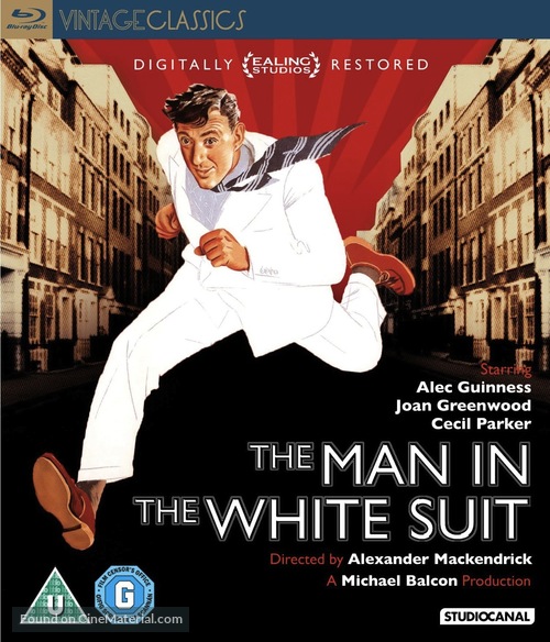 The Man in the White Suit - British Blu-Ray movie cover