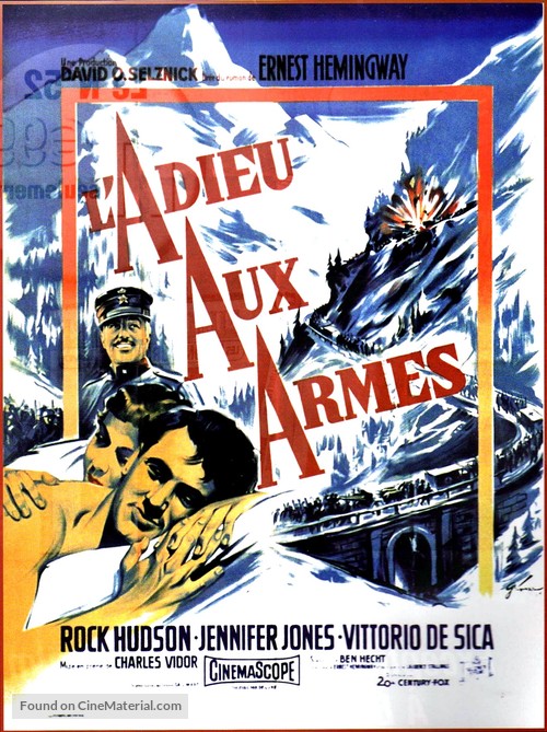 A Farewell to Arms - French Movie Poster