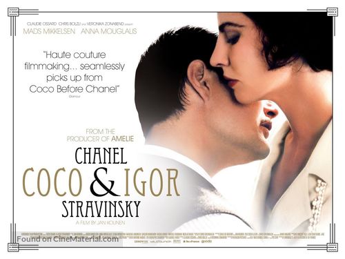 Coco Chanel &amp; Igor Stravinsky - British Movie Poster