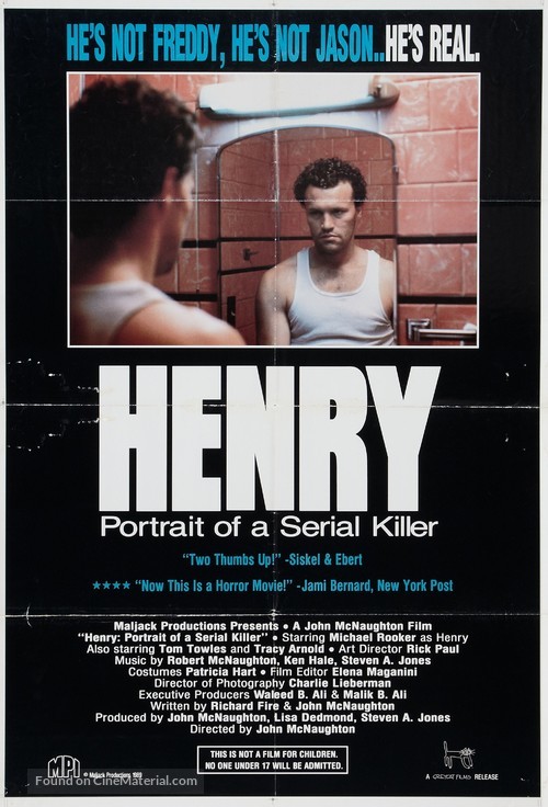 Henry: Portrait of a Serial Killer - Movie Poster