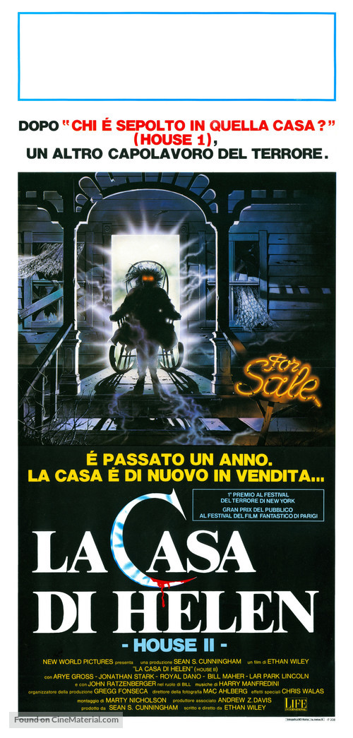 House II: The Second Story - Italian Movie Poster