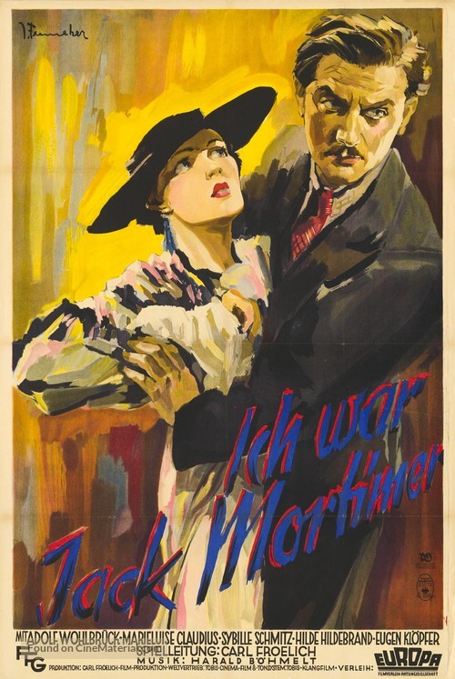 Ich war Jack Mortimer - German Movie Poster