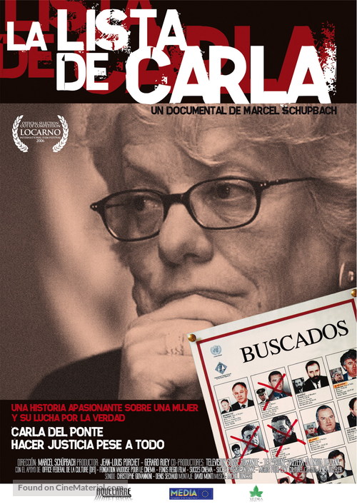 La liste de Carla - Spanish Movie Poster