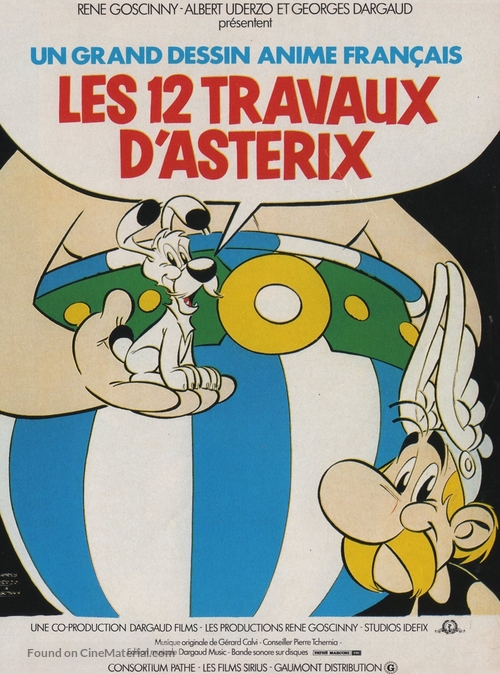 Les douze travaux d&#039;Ast&eacute;rix - French Movie Poster