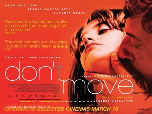 Non ti muovere - British Movie Poster