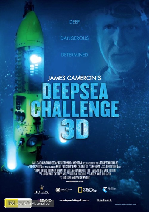 Deepsea Challenge 3D - Australian Movie Poster