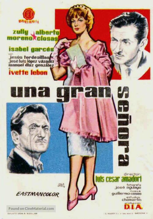 Una gran se&ntilde;ora - Spanish Movie Poster