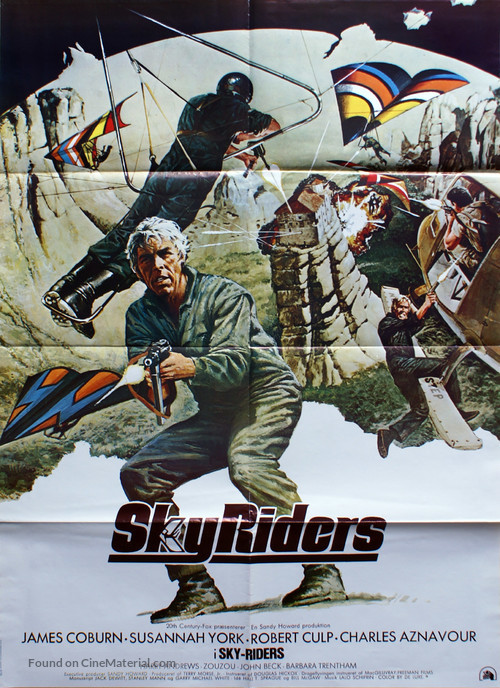 Sky Riders - Danish Movie Poster