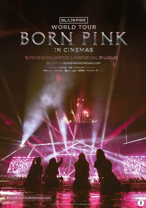 Blackpink World Tour (Born Pink) in Cinemas - Italian Movie Poster