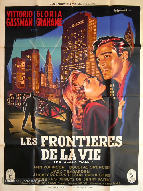 The Glass Wall - French Movie Poster