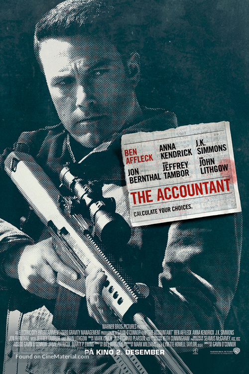 The Accountant - Norwegian Movie Poster