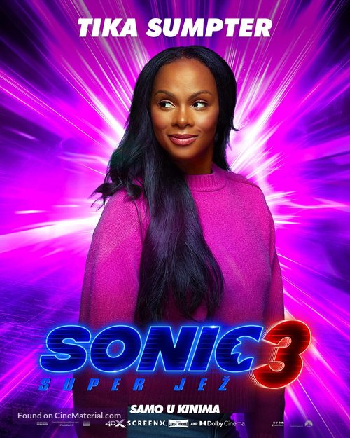 Sonic the Hedgehog 3 - Croatian Movie Poster