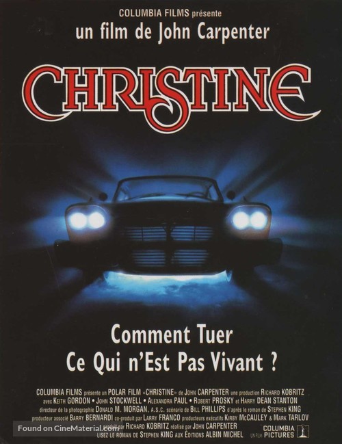 Christine - French Movie Poster