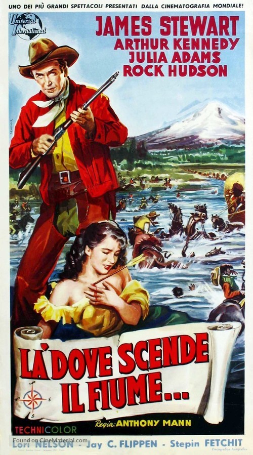 Bend of the River - Italian Movie Poster