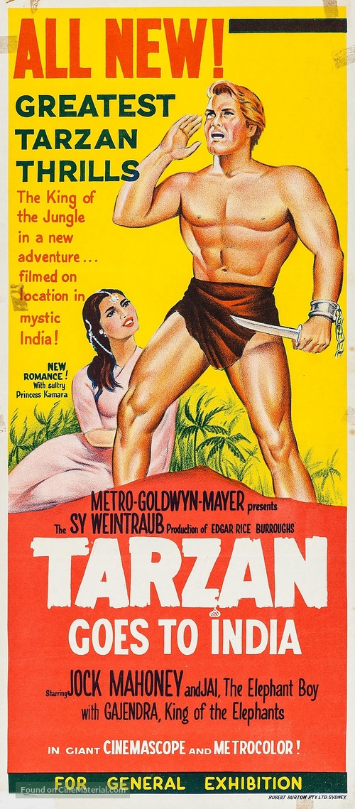 Tarzan Goes to India - Australian Movie Poster