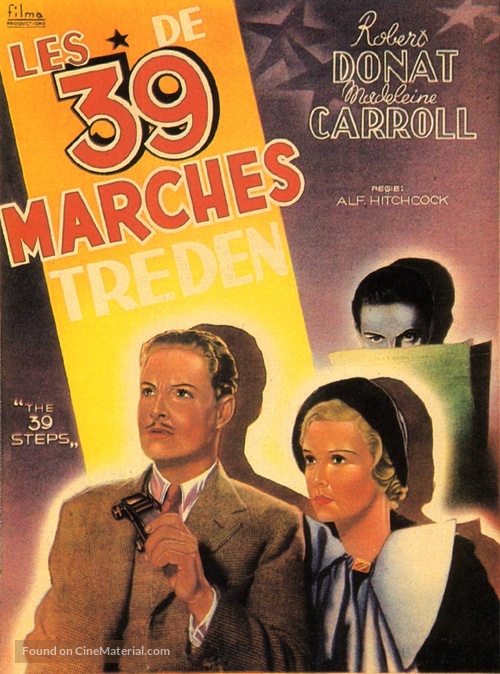 The 39 Steps - Belgian Movie Poster
