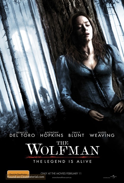 The Wolfman - Australian Movie Poster