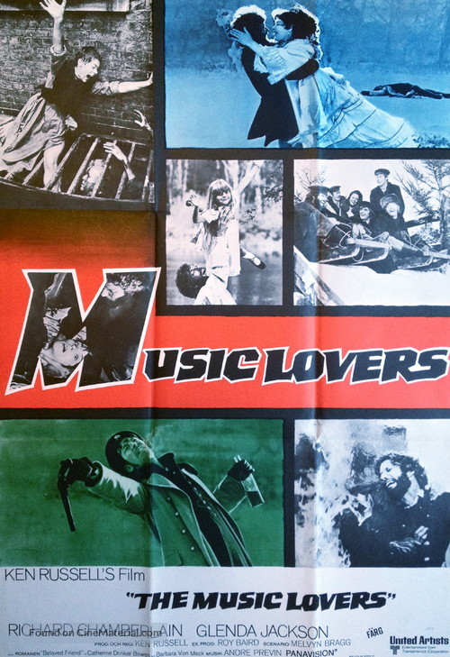 The Music Lovers - Swedish Movie Poster