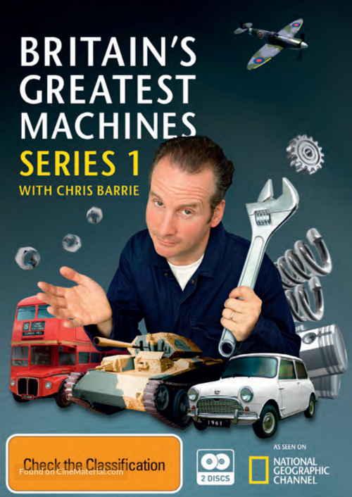 &quot;Britain&#039;s Greatest Machines with Chris Barrie&quot; - Australian DVD movie cover