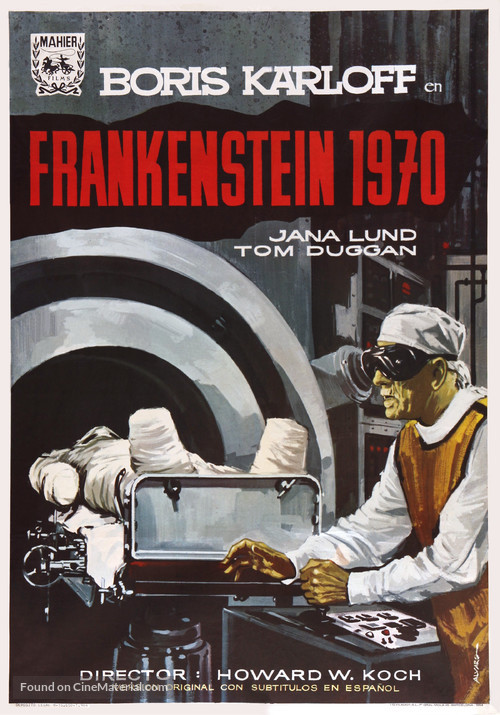 Frankenstein - 1970 - Spanish Movie Poster