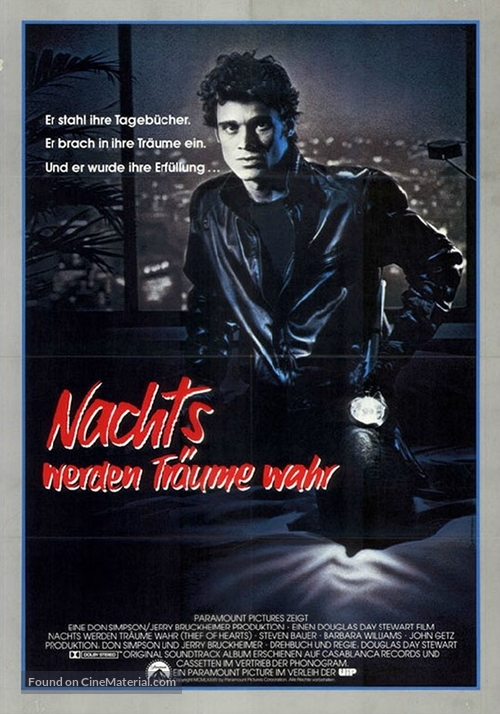 Thief of Hearts - German Movie Poster