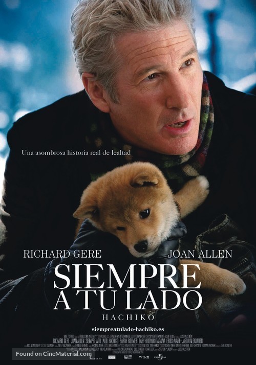 Hachi: A Dog&#039;s Tale - Spanish Movie Poster