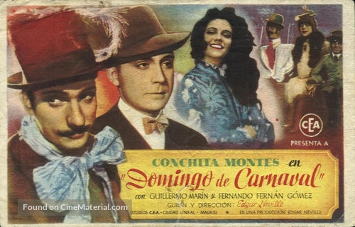 Domingo de carnaval - Spanish Movie Poster