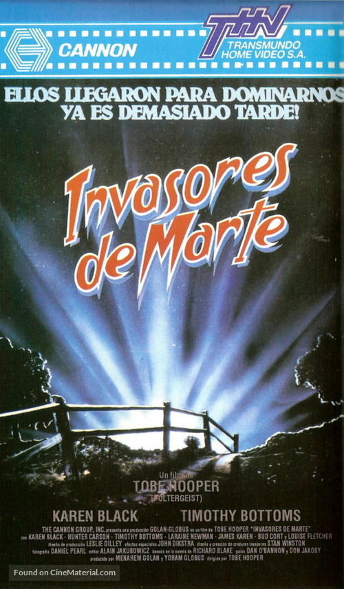 Invaders from Mars - Argentinian VHS movie cover