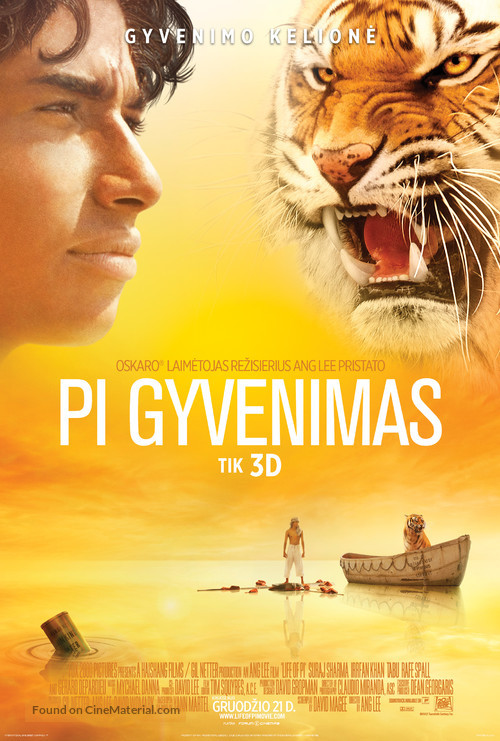 Life of Pi - Lithuanian Movie Poster