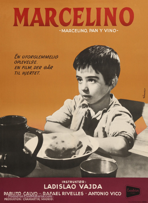 Marcelino pan y vino - Danish Movie Poster