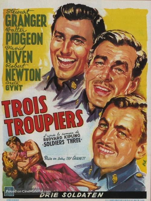 Soldiers Three - Belgian Movie Poster