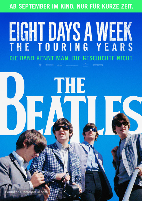 The Beatles: Eight Days a Week - The Touring Years - German Movie Poster