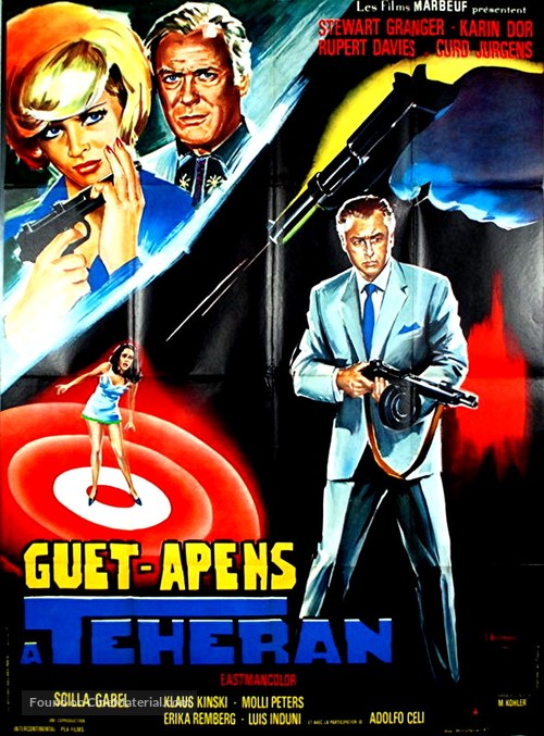 Das Geheimnis der gelben M&ouml;nche - French Movie Poster