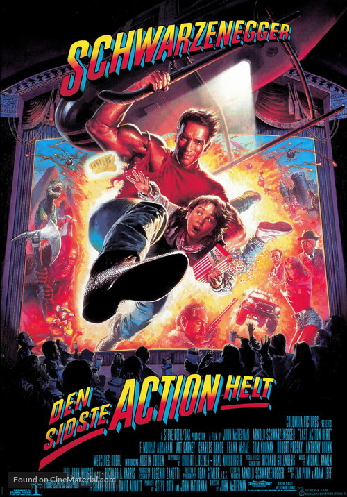 Last Action Hero - Danish Movie Poster