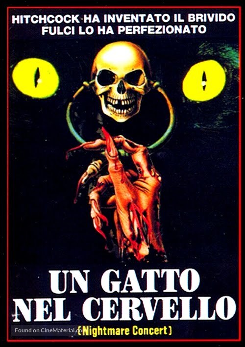 Un gatto nel cervello - Italian DVD movie cover