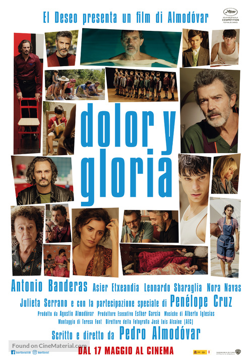 Dolor y gloria - Italian Movie Poster