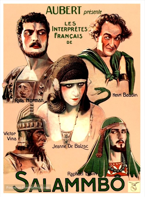 Salammb&ocirc; - French Movie Poster