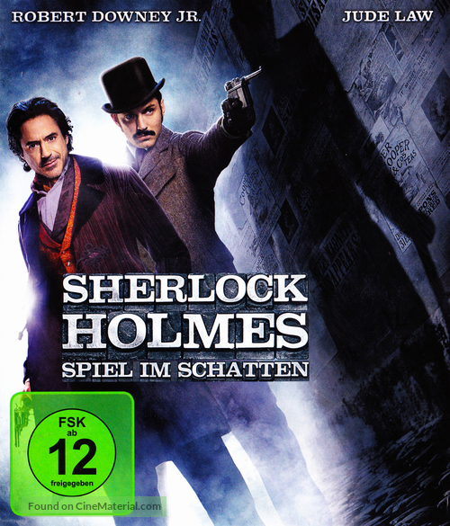 Sherlock Holmes: A Game of Shadows - German Blu-Ray movie cover