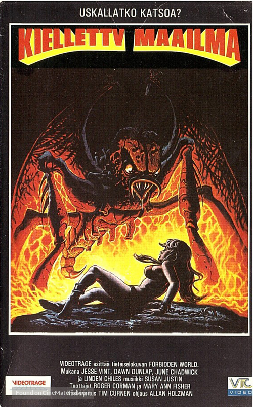 Forbidden World - Finnish VHS movie cover