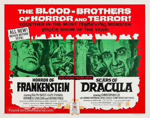 The Horror of Frankenstein - British Combo movie poster