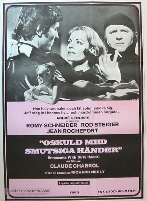 Les innocents aux mains sales - Swedish Movie Poster