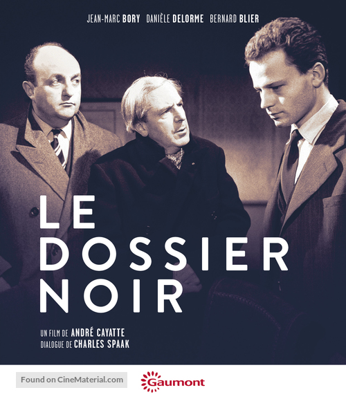 Le dossier noir - French Blu-Ray movie cover