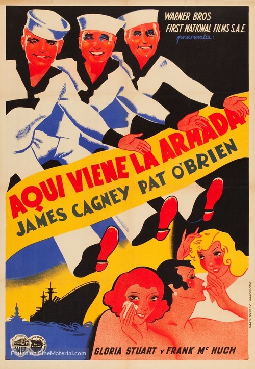 Here Comes the Navy - Spanish Movie Poster