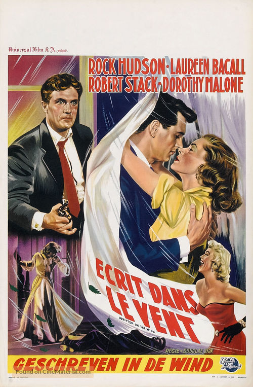 Written on the Wind - Belgian Movie Poster