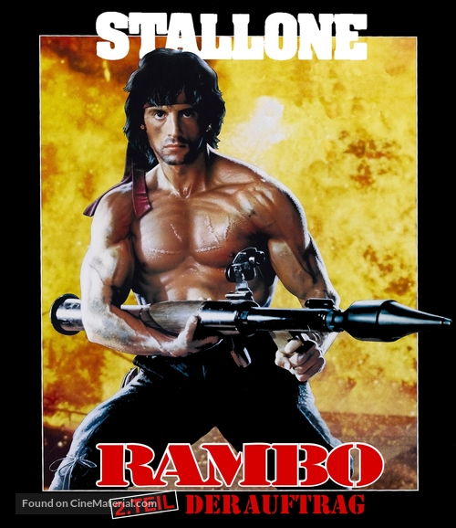 Rambo: First Blood Part II - German Movie Cover