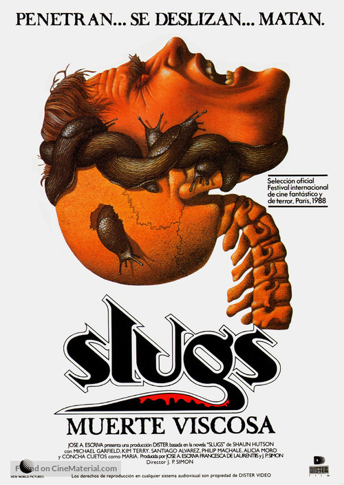 Slugs, muerte viscosa - Spanish Movie Poster