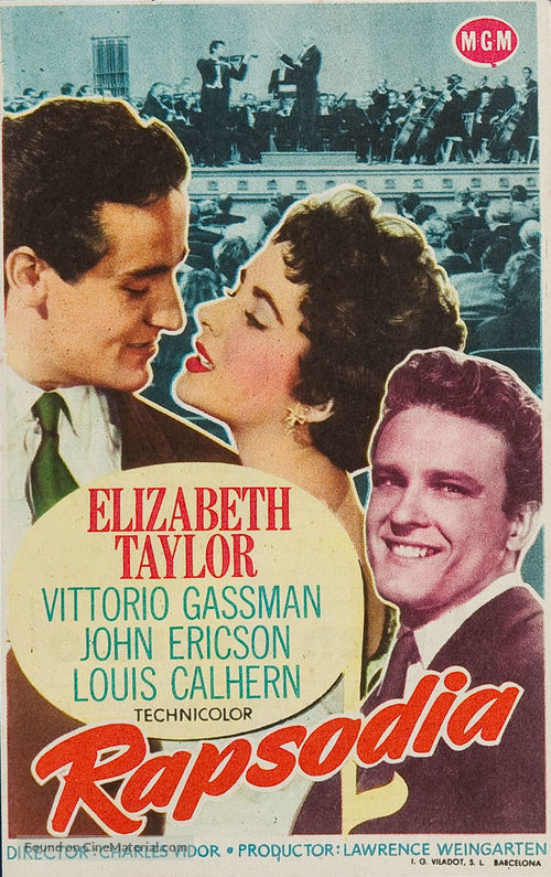 Rhapsody - Spanish Movie Poster