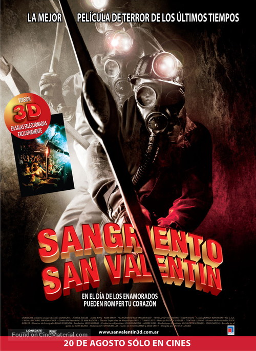 My Bloody Valentine - Argentinian Movie Poster