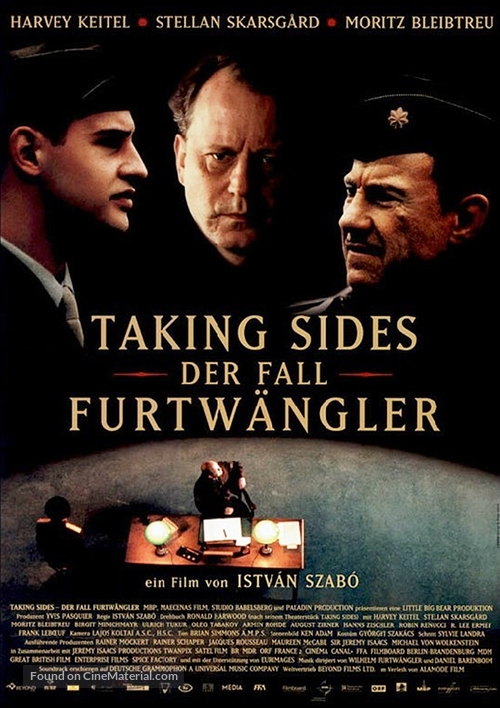 Taking Sides - German Movie Poster
